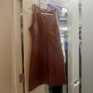 Shinestar NWT vegan leather short dress
